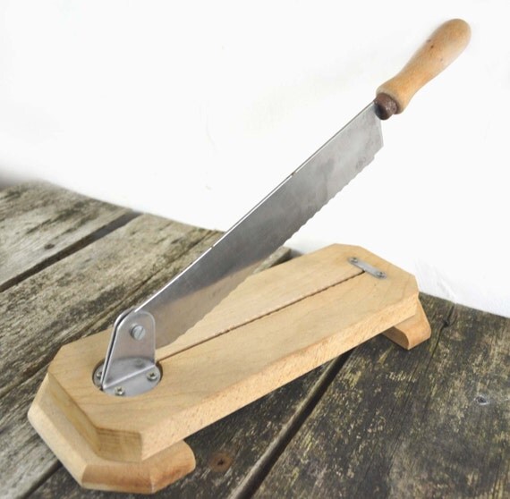 Vintage French Wooden Bread Cutting Board with Traditional