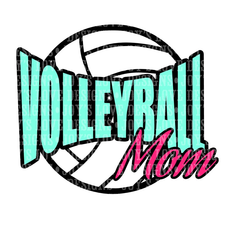 Download Volleyball Mom SVG and DXF Digital Download by JoysLoveDesigns