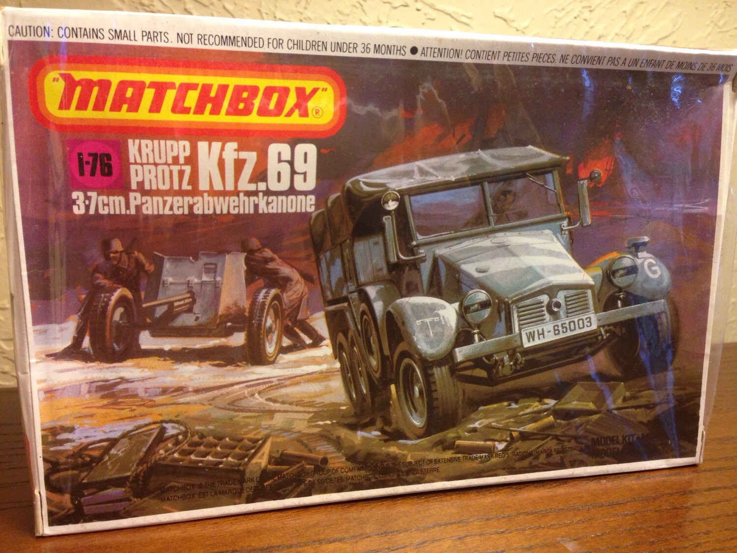 Matchbox Plastic Model Kit German Panzer by CharliePotatoVintage