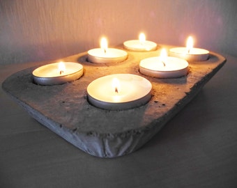 Concrete Tea Light Candle Holder