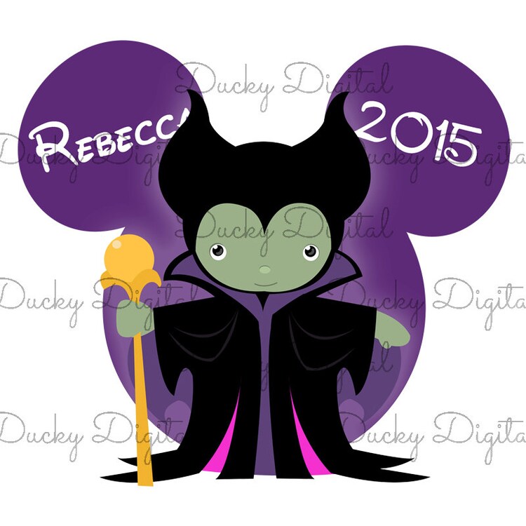 Disney Villain Maleficent Iron On Tshirt Transfer by DuckyDigital