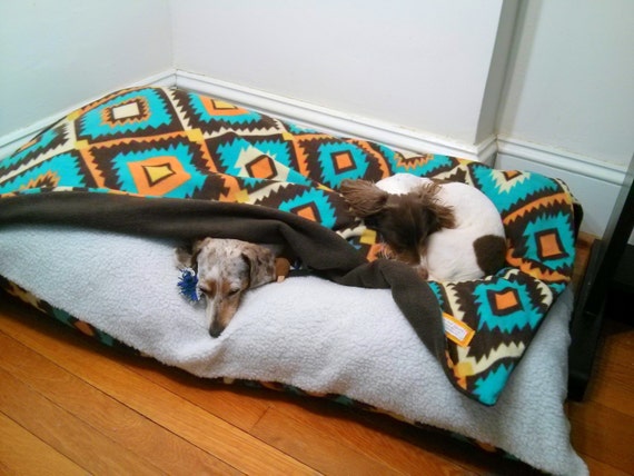 Items similar to Western Native Aztec Navajo Dog Pet Bed Cover and ...