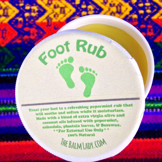 Items similar to All Natural Peppermint Foot Rub Treat your feet