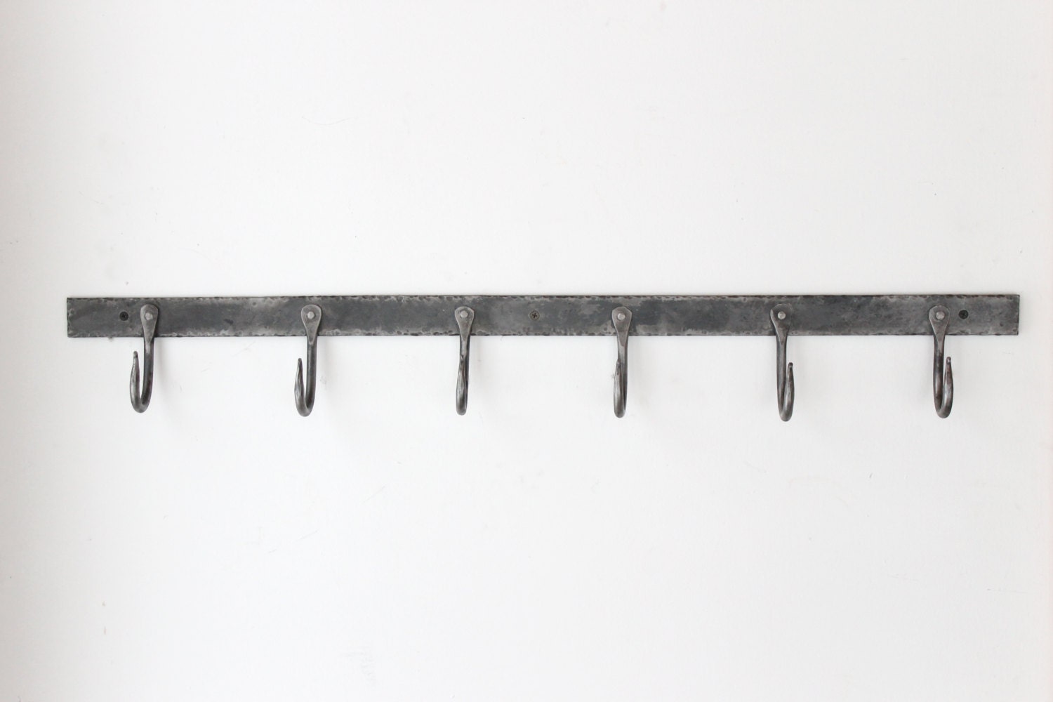 36 Rustic Hand Coat Hook Rack Blacksmith Steel