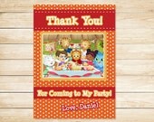 Items similar to Daniel Tiger Thank You Card Orange // Daniel Tiger ...