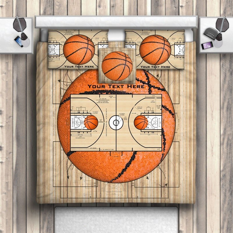 Basketball Court Bedding Basketball Bed Comforter by ProducstByMe