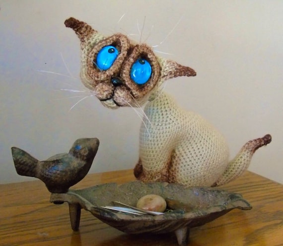 Crochet Amigurumi Cat / Crochet Siamese Cat / by EclecticJ