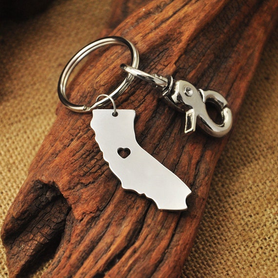 Personalized Keychain California Keychain Alloy Keyring