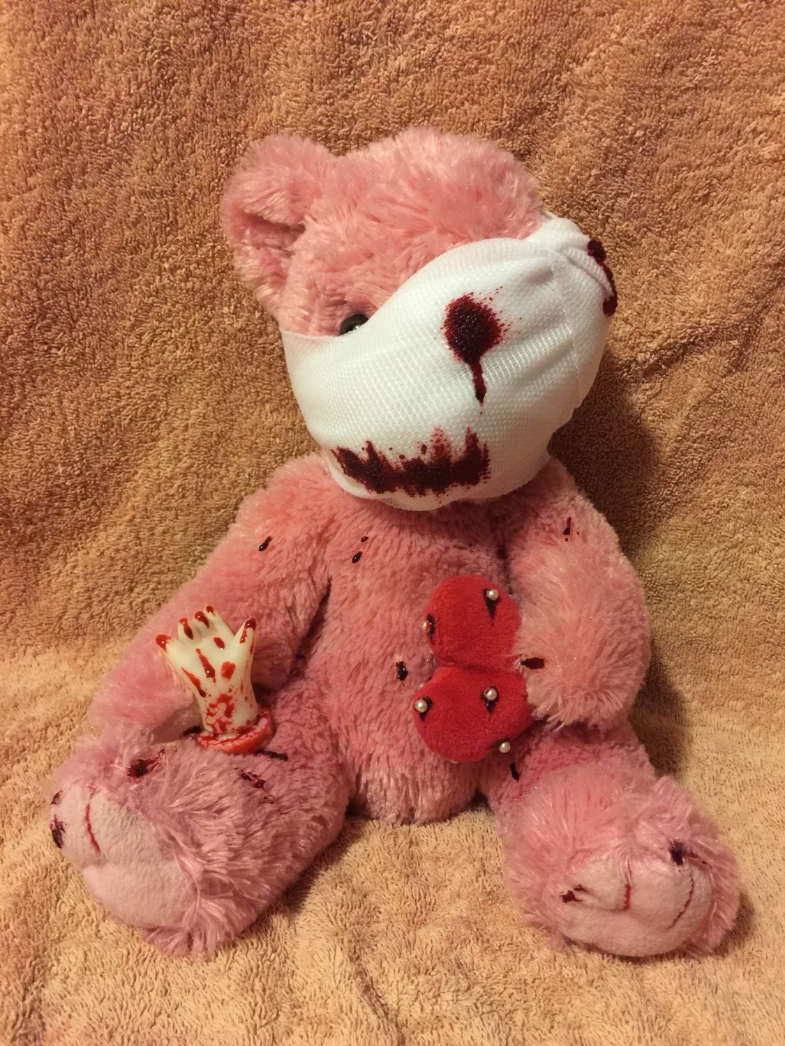 teddy bear with broken heart