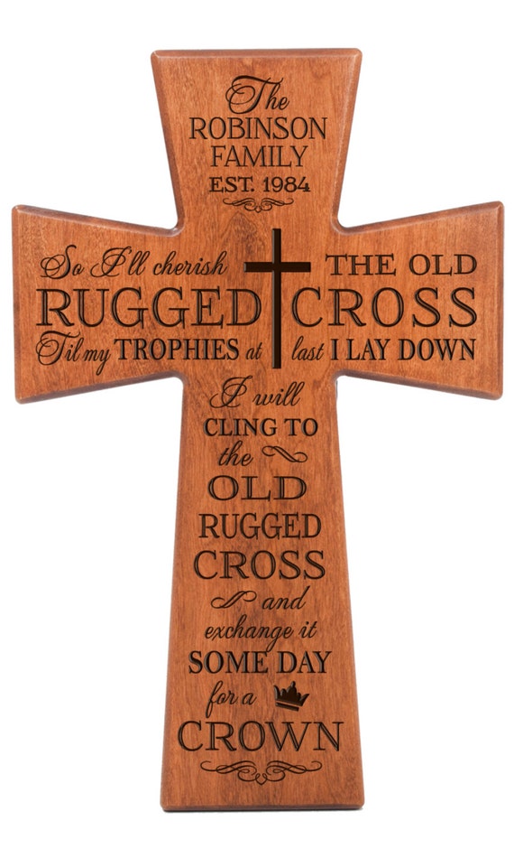 The Old Rugged Cross Personalized crossRugged by Welovefamily