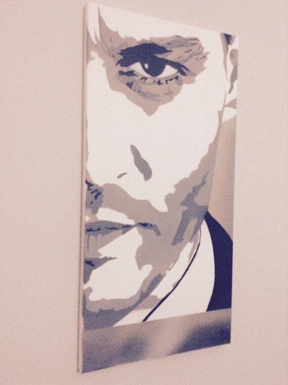 Items similar to Johnny Depp Stencil Art on Etsy