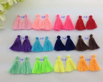 Small Tassels,Tassel,Cotton Tassles,Tiny Tassels,Tassels Trim Fringe,Tassels for Jewelry,Short Tassels