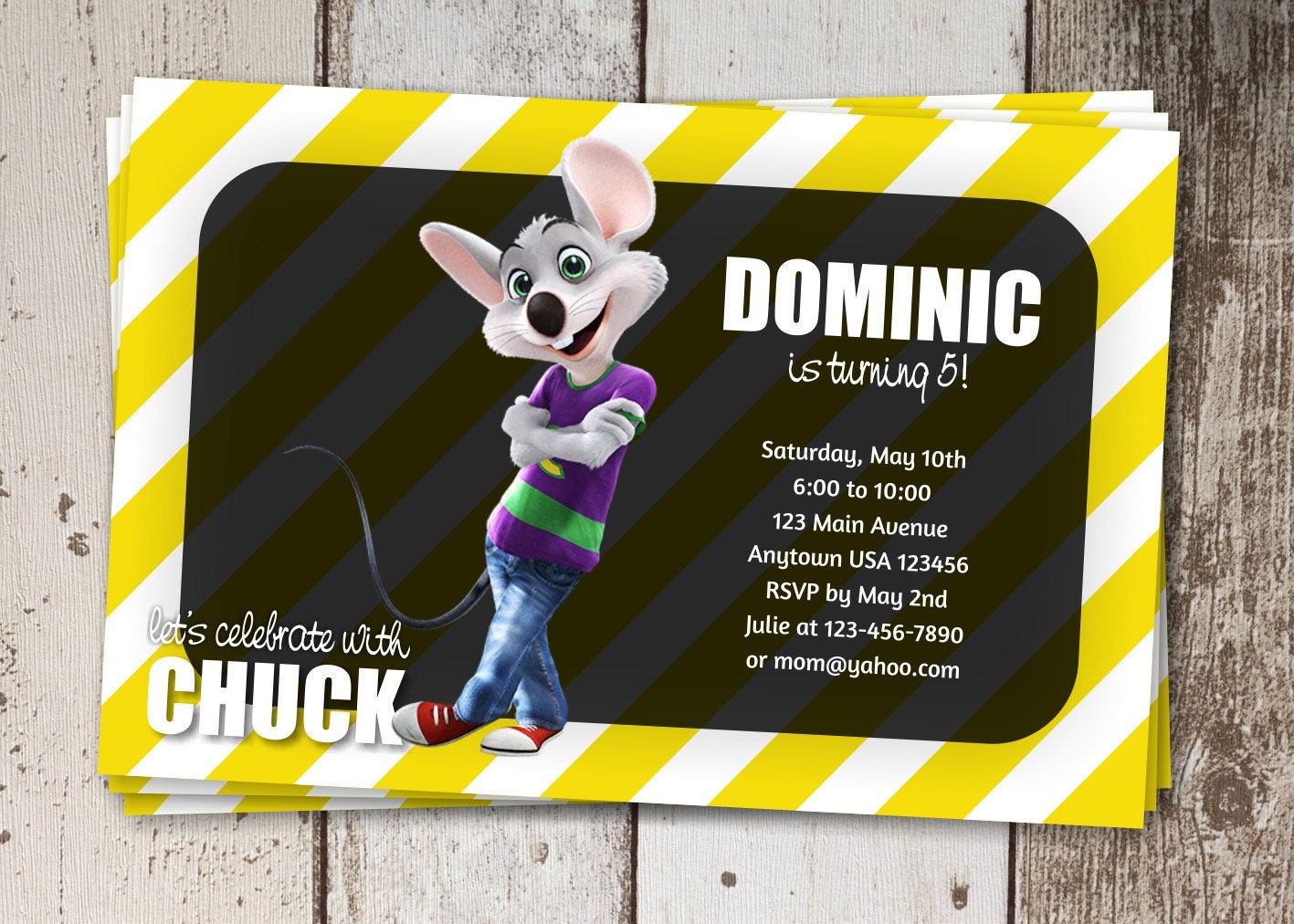 Chuck E Cheese Free Invitations 10