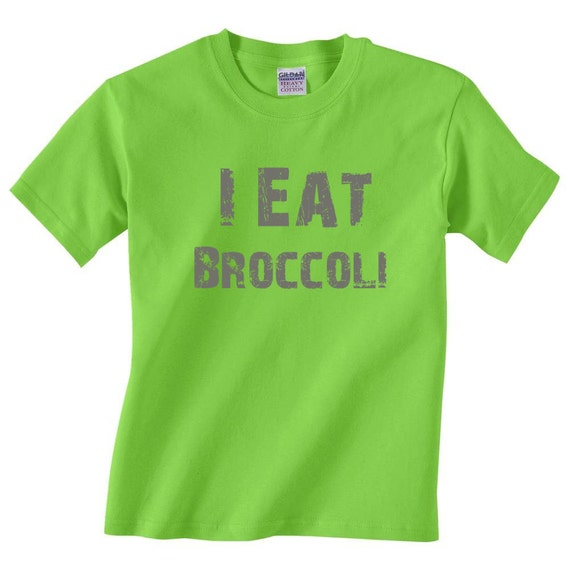 Items similar to I Eat Broccoli Kids T shirt Boys Shirt TShirt