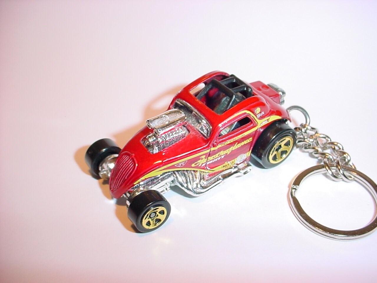 3D Fiat 500 C Hot Rod custom keychain by Brian Thornton