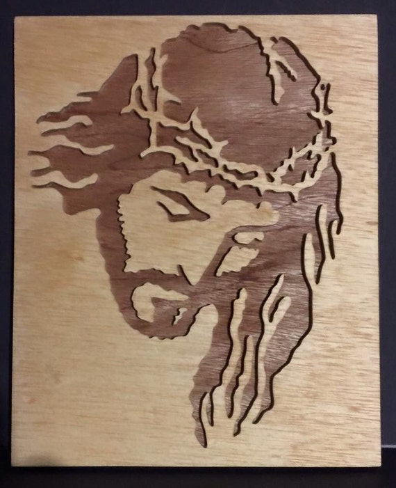 Items Similar To Jesus Scrollsaw Portrait Wall Hanging On Etsy