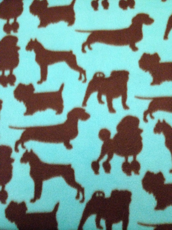 Large Personalized Turquoise and Brown Dog by MFamilyCrafts