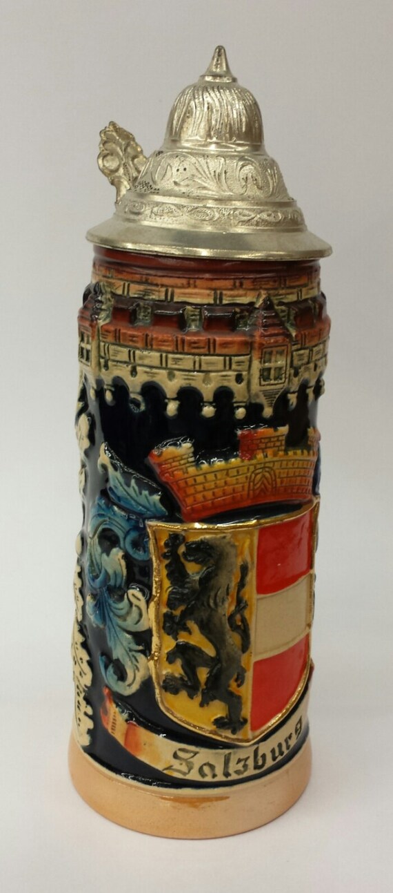 Salzburg Austria beer stein by ArtMaxAntiques on Etsy