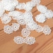 10 pcs Ivory Lace Appliques,Organza Flowers,Patches For Wedding Supplies,Bridal Hair Flower,Headpiece 52-21