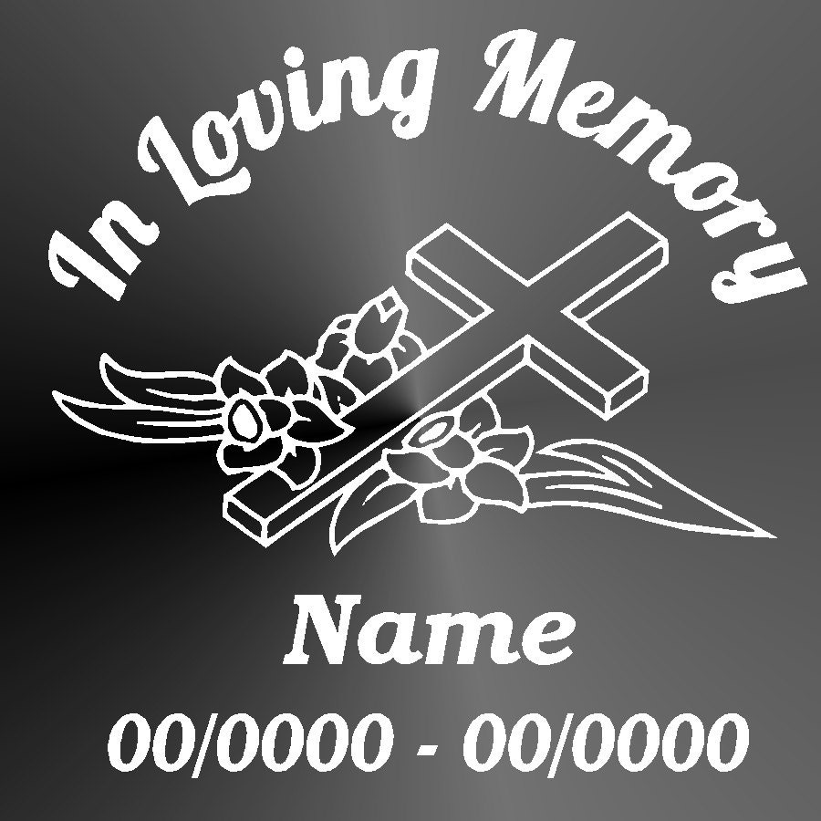 Memorial Vinyl Decal Vinyl Sticker Decal Sticker Cut Vinyl Car
