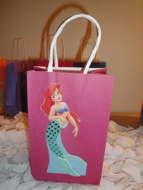 10 Disney Princess Ariel Party Favor Bags