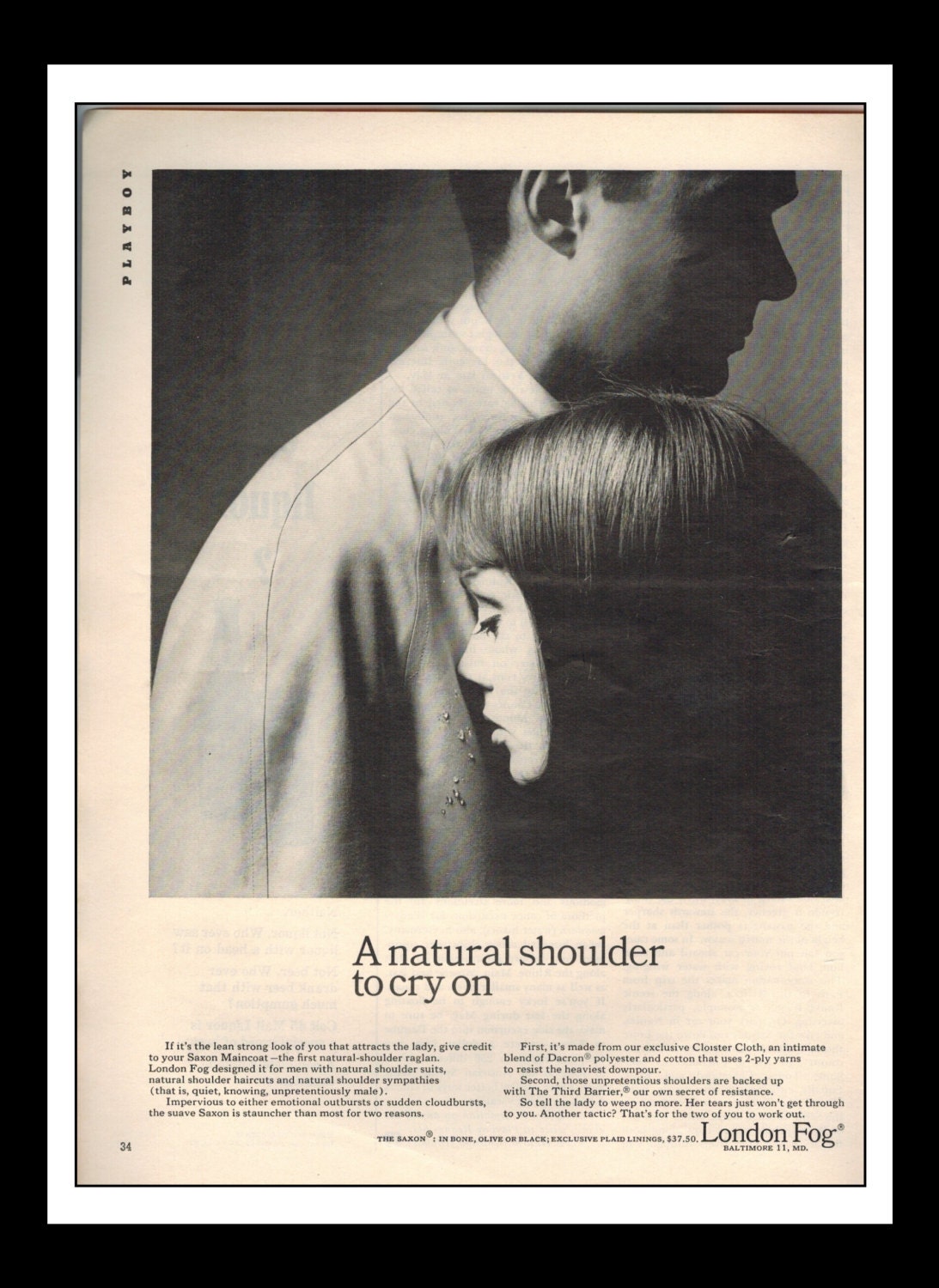 Vintage Print Ad March 1964 London Fog A natural