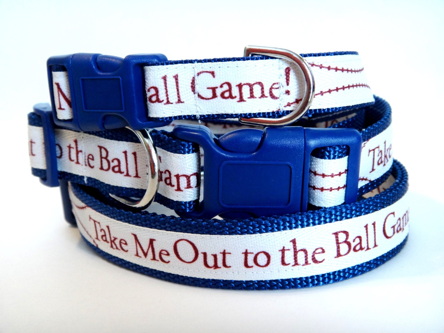 Baseball Dog CollarAdjustable Dog CollarMale Dog