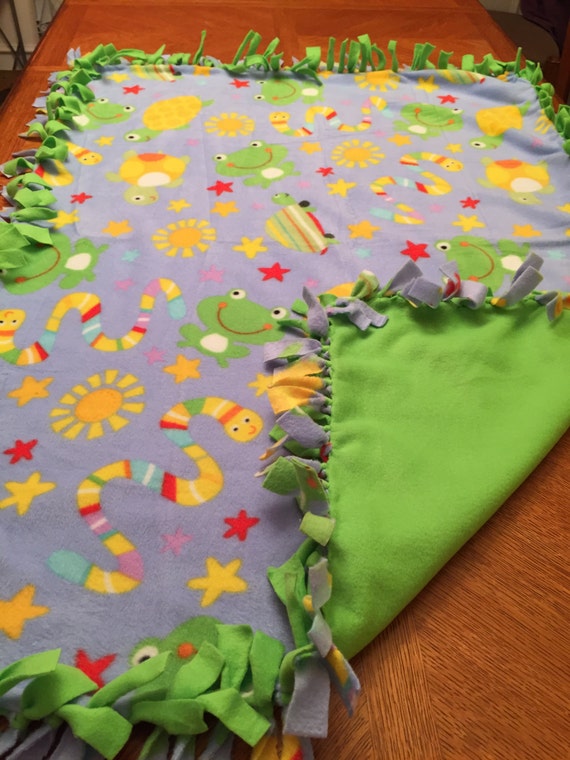 Baby Boy Tie Blanket 44X60 by tarasblanketbarn on Etsy