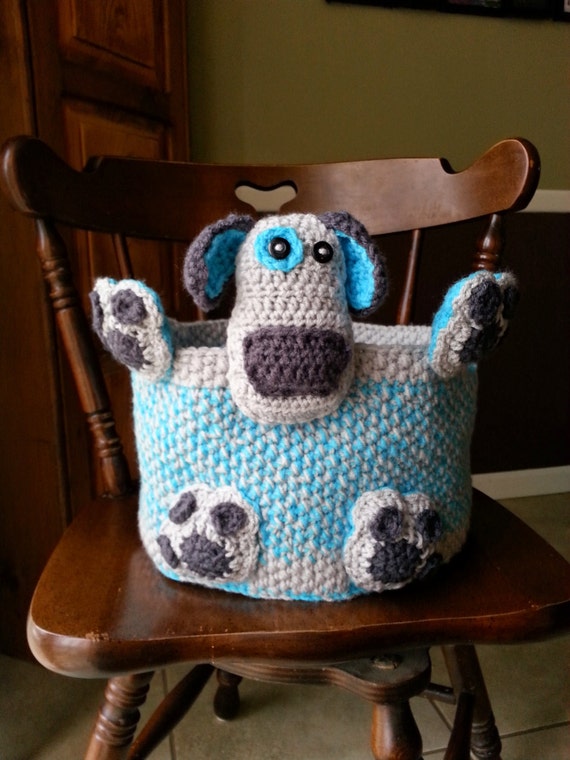 dog toy basket personalized