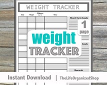 weight tracker for blog