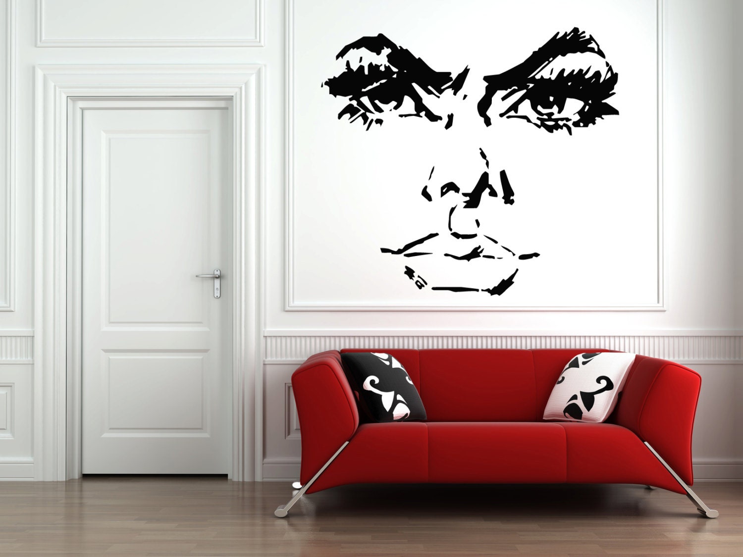 Wall Vinyl Sticker Decals Mural Room Design Pattern Woman Face