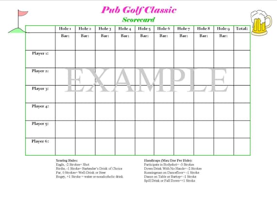 items-similar-to-pub-golf-scorecard-on-etsy