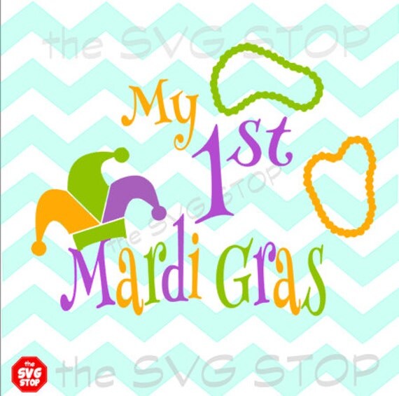 Download My 1st Mardi Gras SVG and studio files for Cricut Silhouette