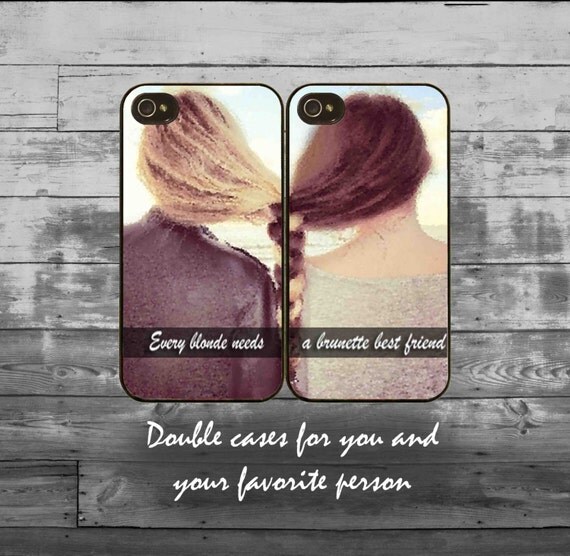 Items similar to Every blonde need a brunette best friend ... Items similar to Every blonde need a brunette best friend