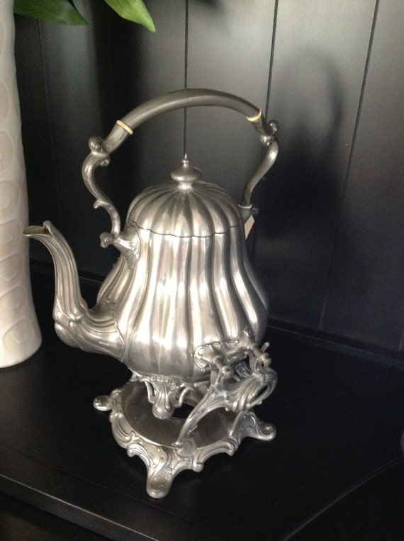 Pewter Finish Tipping Teapot by Sheffield