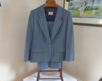 Pendleton 100% Wool Gray Woman's Suit