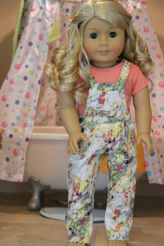 Colorful Overalls for American Girl and 18 inch dolls