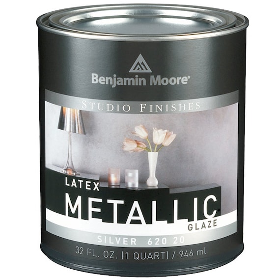 Benjamin Moore Studio Finishes Metallic Glaze 1 Quart Silver