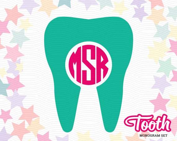 Download Tooth Medical Monogram Frame SVG EPS DXF Studio3 Dentist