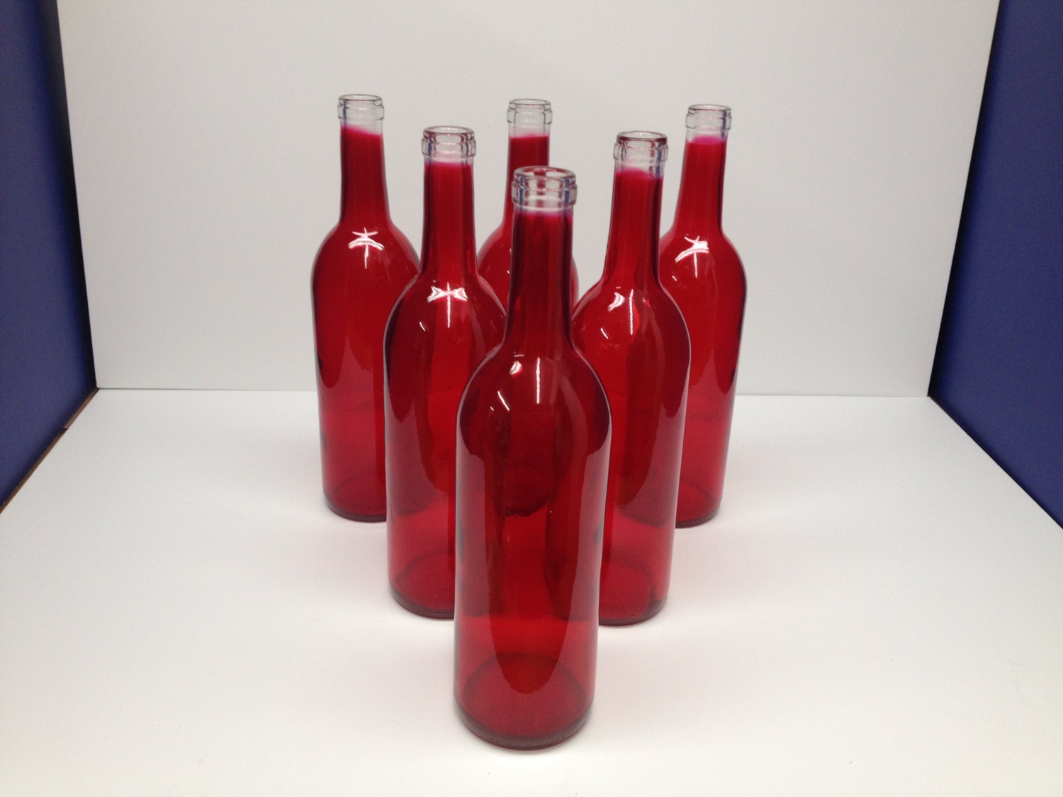 6 Red Wine Bottles 750 ML for Home Brew Beer Wedding
