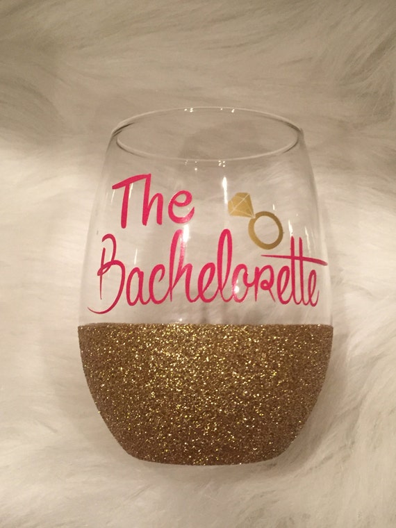 Bachelorette Stemless Wine Glass/ Bachelorette Glass