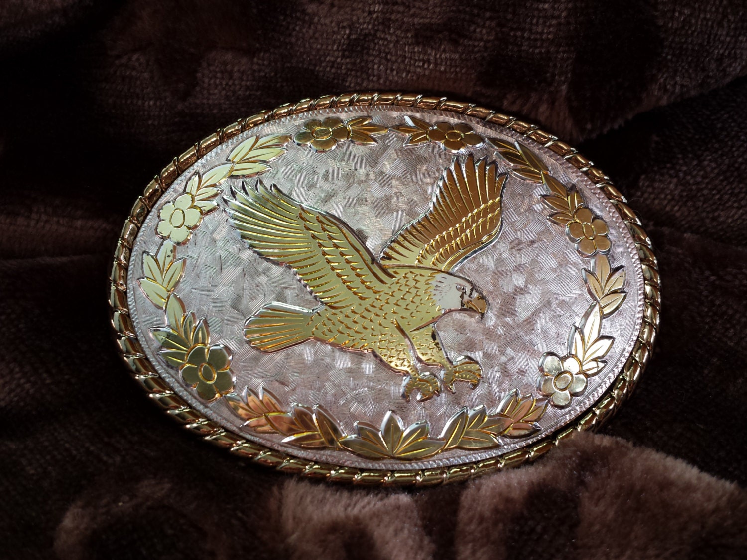 Western American Eagle Belt Buckle Made in USA by VJBtreasures