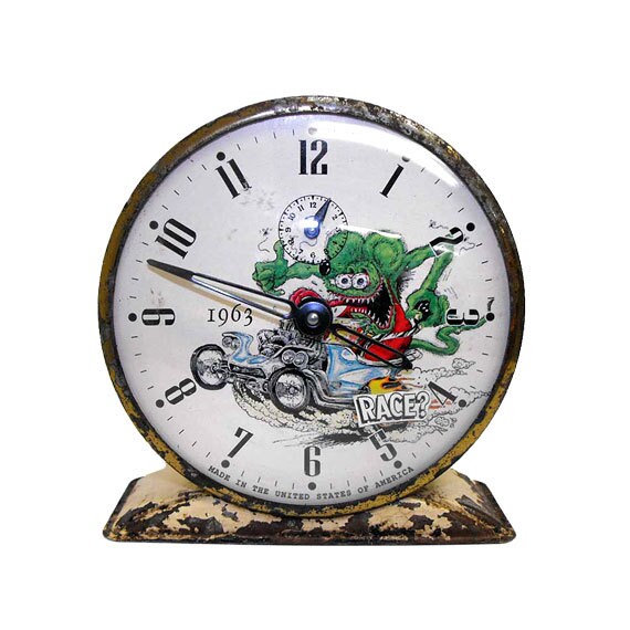 Vintage Gilbert Alarm Clock with Animated RACE