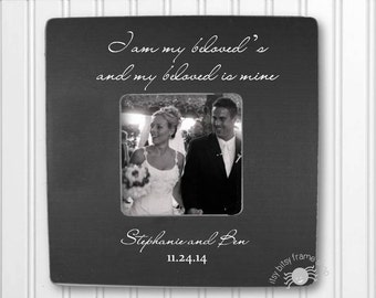 Wedding Frame Wedding Gift Engagement Frame Personalized Frame I Am My Beloved's And My Beloved Is Mine IBFSWED