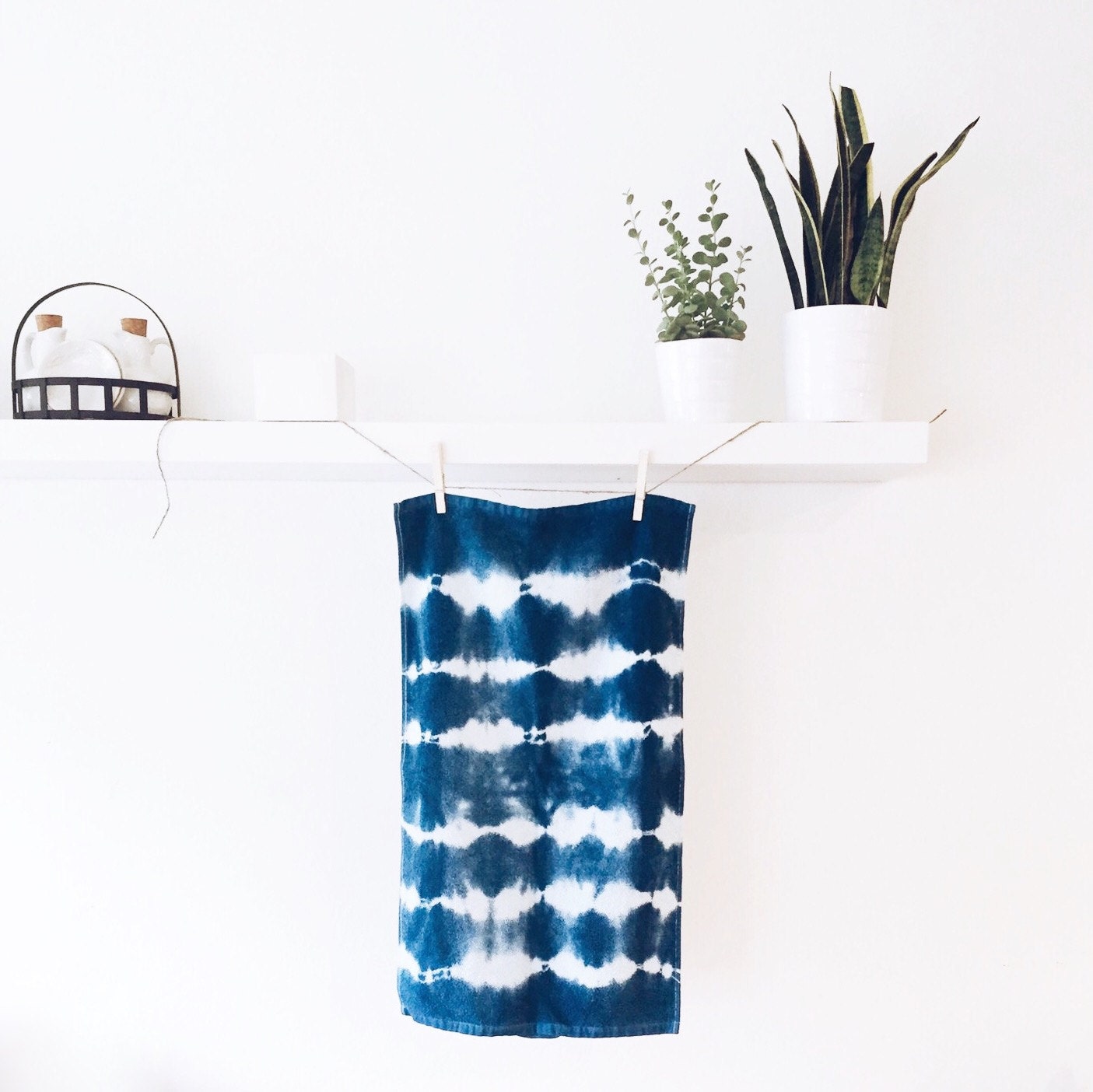 Bath Hand Towels set of 2 by IndigoMoonLove on Etsy