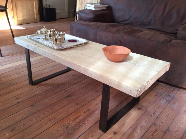 Pieds de table basse en fer plat hauteur 30 ou 35 cms par Pieds de table basse en fer plat hauteur 30 ou 35 cms par