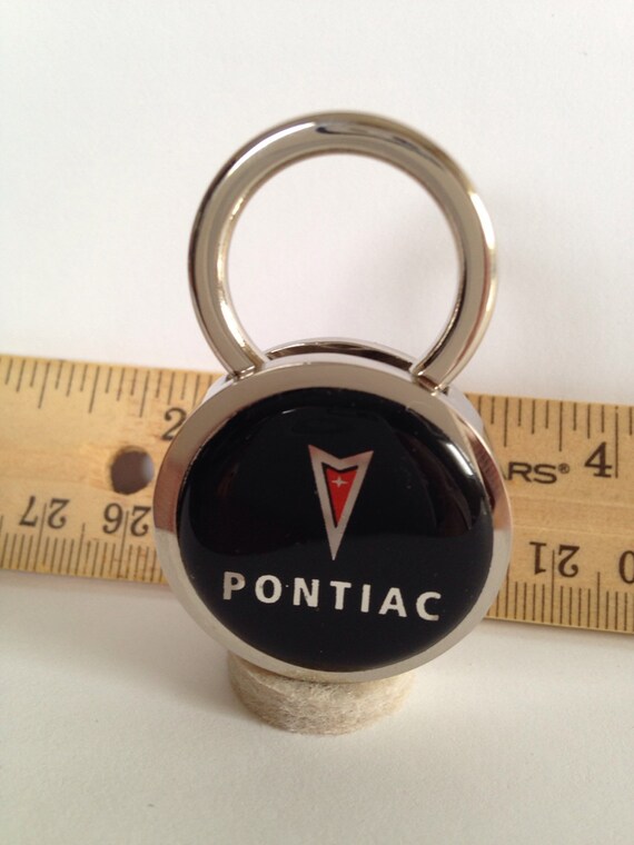 Pontiac keychain Solid Brass Chrome Plated Key Chain