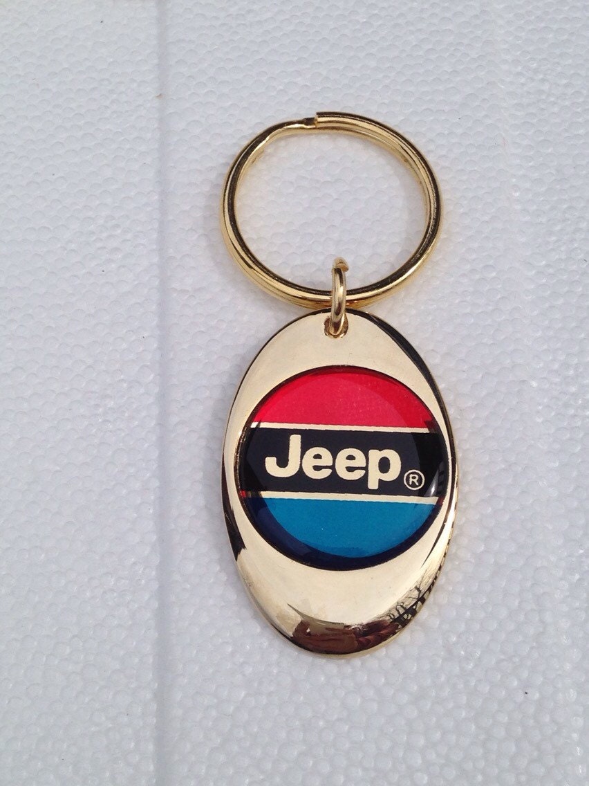 Jeep Solid Brass Gold Plated Key Chain Personalized Free