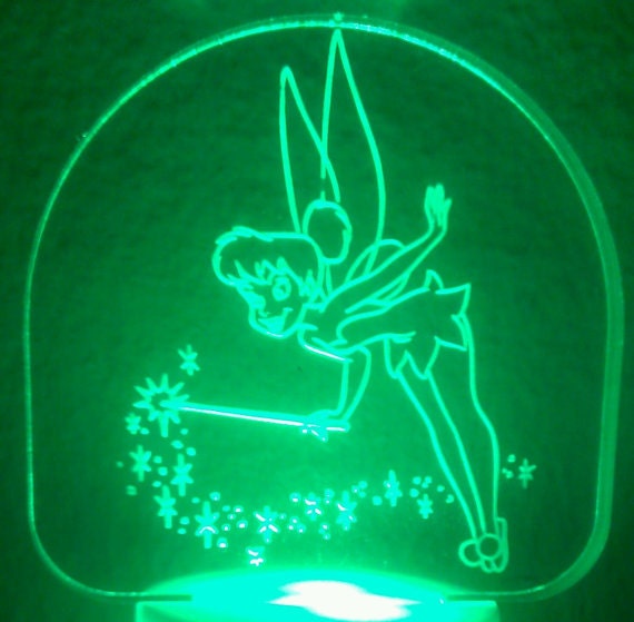 Tinkerbell LED Nightlight Night Light Personalized Acrylic