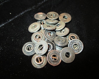 Antique Steel Buttons - Lot of 23